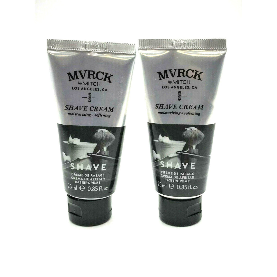 Paul Mitchell Mitch Shave Cream Moisturizing+Softening 0.85 Travel size-2 Pack