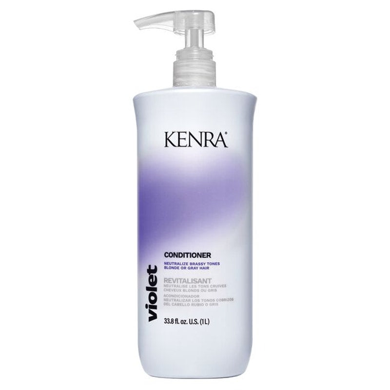 Kenra Violet Conditioner Neutralize Brassy Tones Blonde Gray Hair 33.8 fl.oz