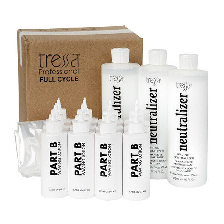 Tressa Full Cycle Buffered Alkaline Wave Extremely Resistant Hair Ecomo-12 Pack