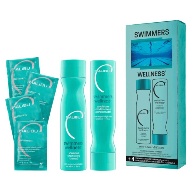 Malibu C Swimmers Wellness Collection Shampoo/Conditioner/Treatment