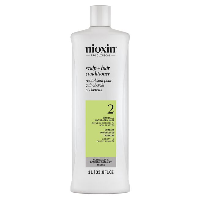 Nioxin System 2 Cleanser Shampoo - Natural Hair Processed Thinning 33.8 oz