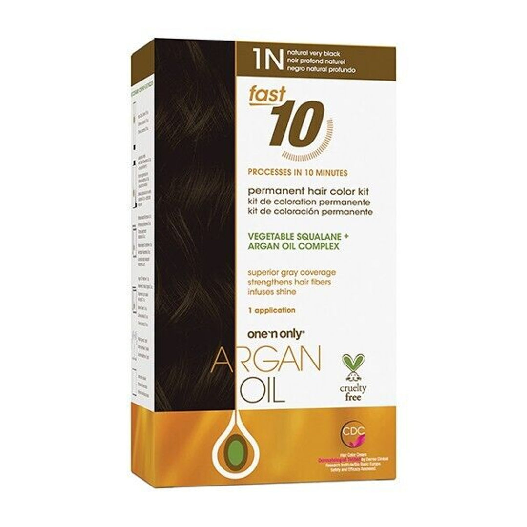 One N Only Argan Oil Fast 10 Permanent Hair Color Kit - Choose Yours