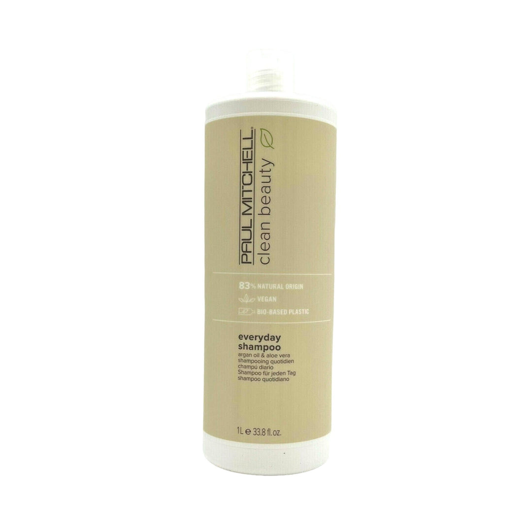 Paul Mitchell Clean Beauty Everyday Shampoo Argan Oil & Aloe Vera Vegan 33.8 oz