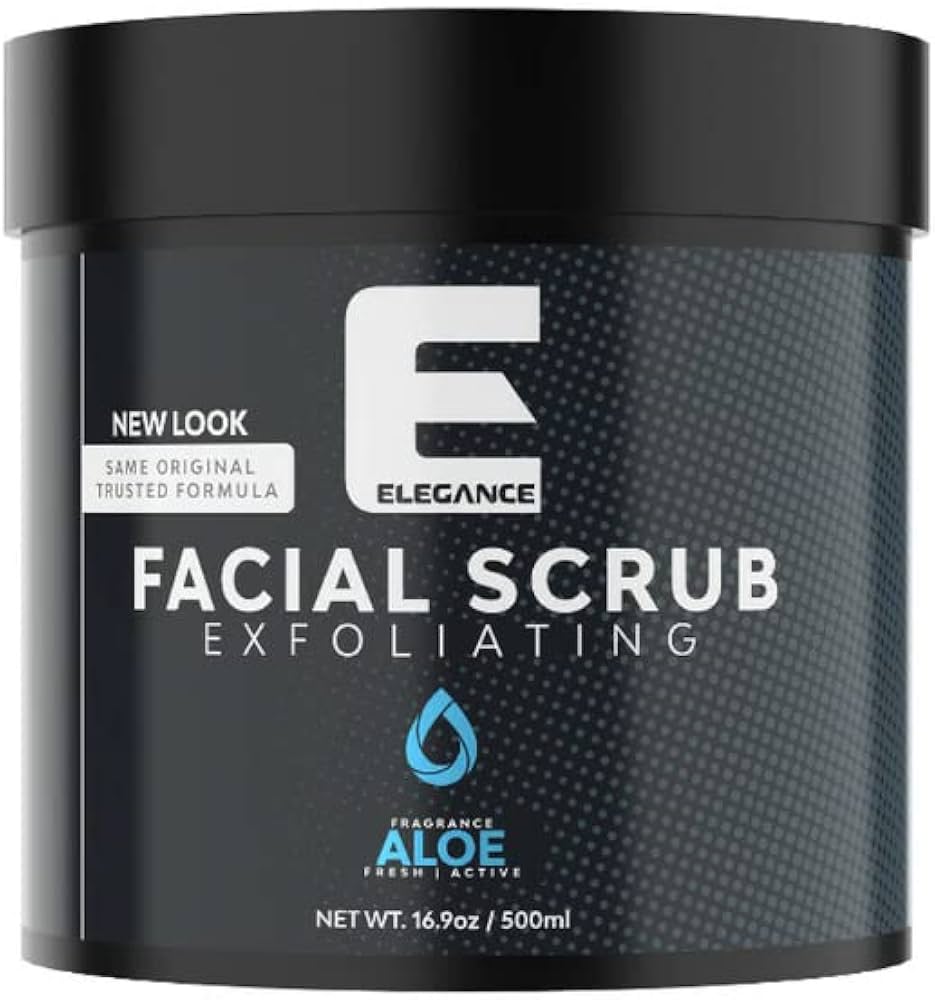 Elegance Facial Scrub Exfoliating Aloe 16.9 oz