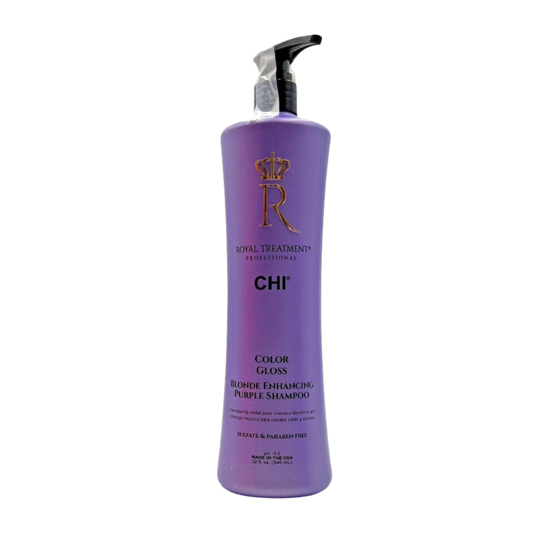 CHI Royal Treatment Color Gloss Blonde Enhancing Purple Shampoo 32 oz