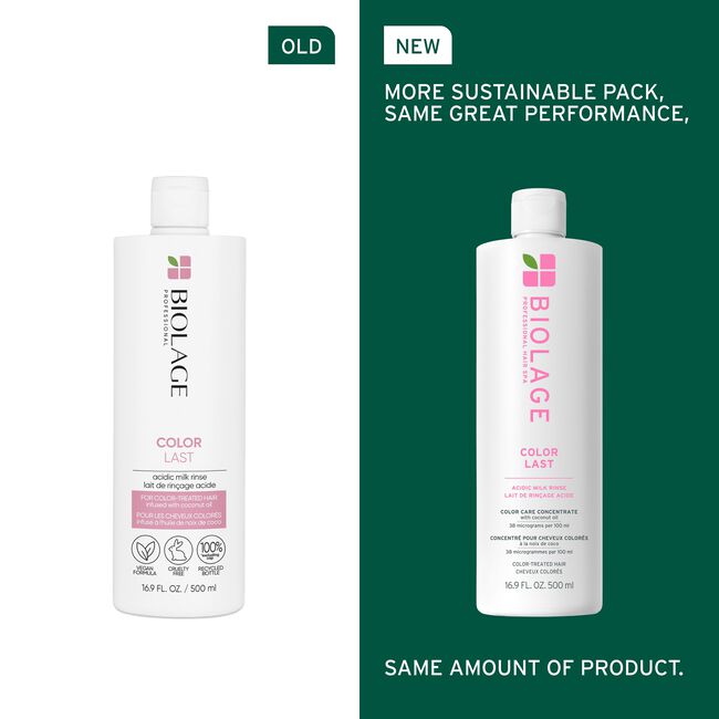 Biolage Spa ColorLast Acidic Milk Rinse 16.9 fl oz - New Design