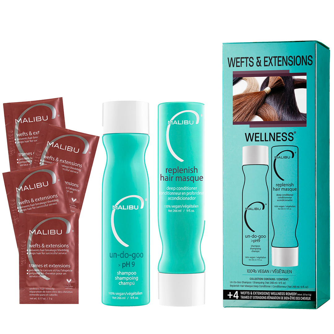 Malibu C Wefts and Extensions Wellness Collection, Kit