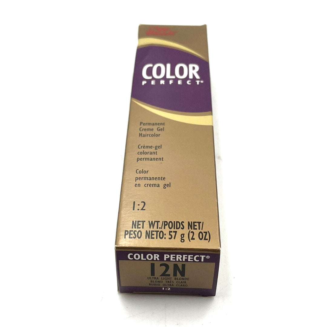 Wella Color Perfect Permanent Creme Gel Haircolor 12N 2 oz