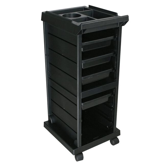 Moderm Elements KD Black Salon Trolley Cart