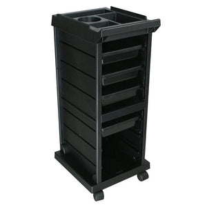 Moderm Elements KD Black Salon Trolley Cart