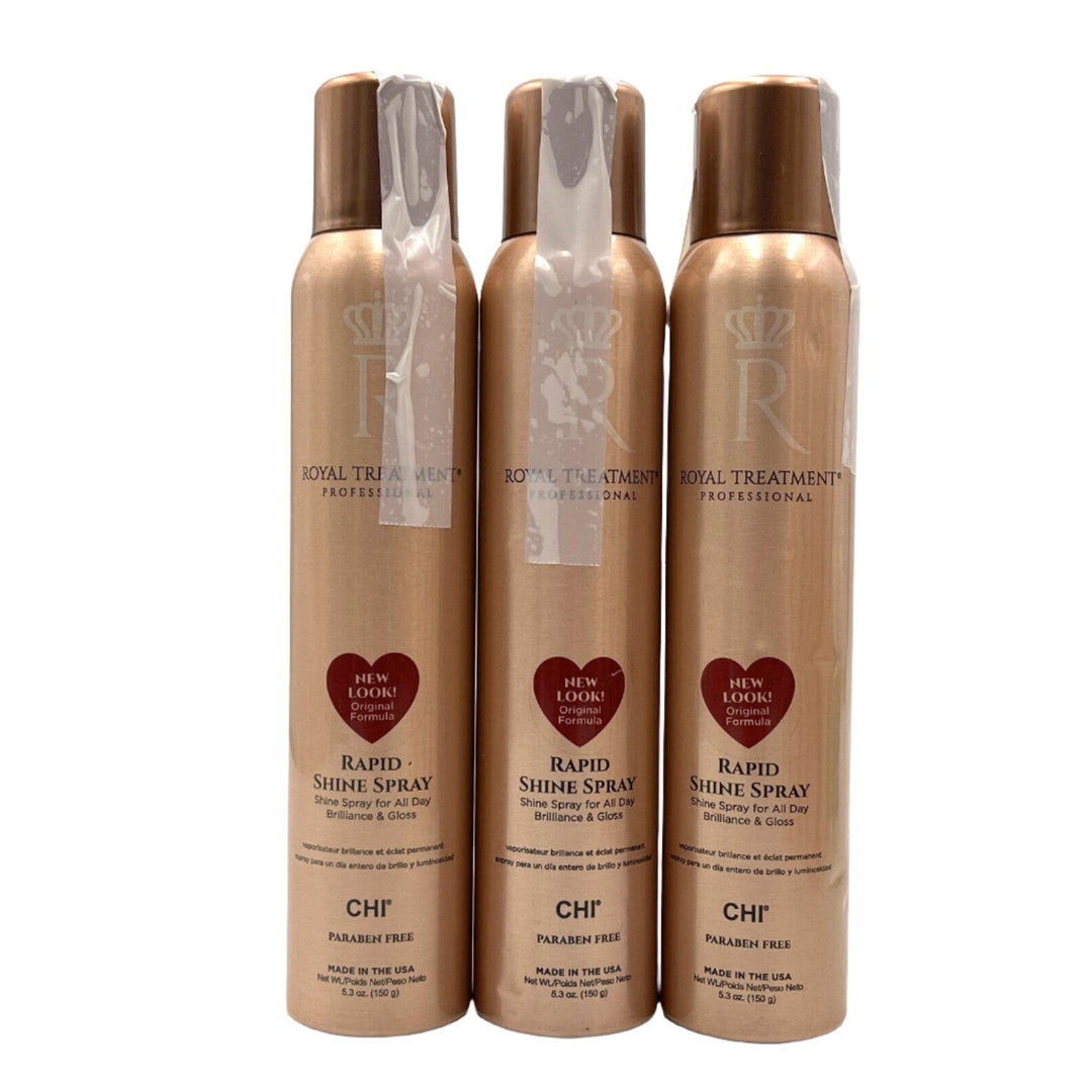 CHI Royal Treatment Rapid Shine Spray 5.3 oz-3 Pack