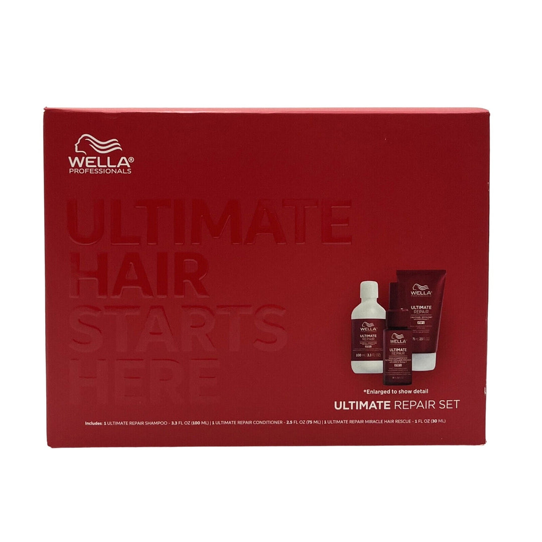 Wella Ultimate Repair Holiday Gift Kit(Shampoo 3.3 oz Conditioner 2.5 oz Miracle