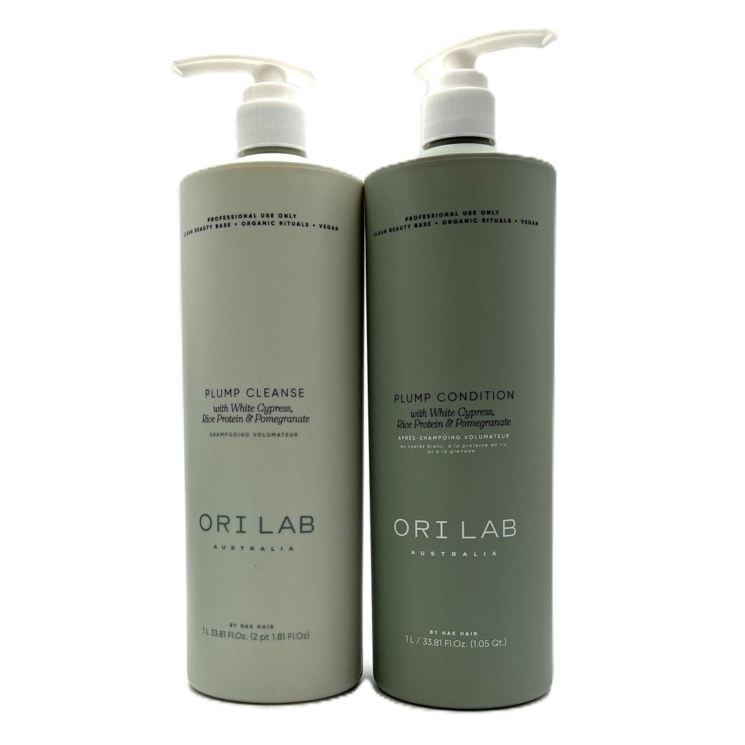 Ori Lab Plump Cleanse & Conditioner White Cypress Rice Protein Pomegranate 33.8  fl.oz