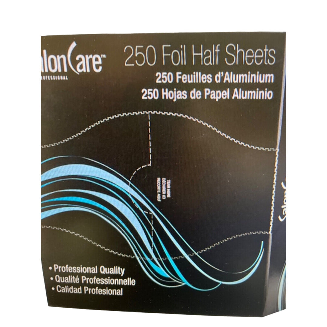 Salon Care Half Cut Foil 250 Count Sheets-4 Pack