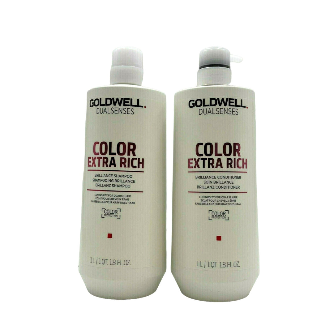 Goldwell Color Extra Rich Brilliance Shampoo & Conditioner - Coarse Hair 33.8 oz Duo