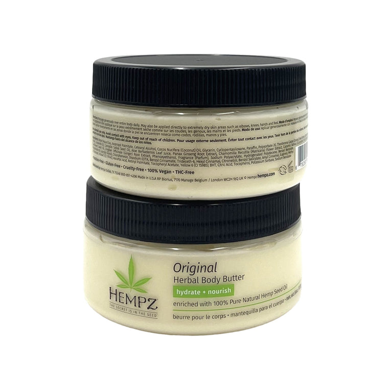 Hempz Original Herbal Body Butter Hydrate+Nourish 8 oz-2 Pack