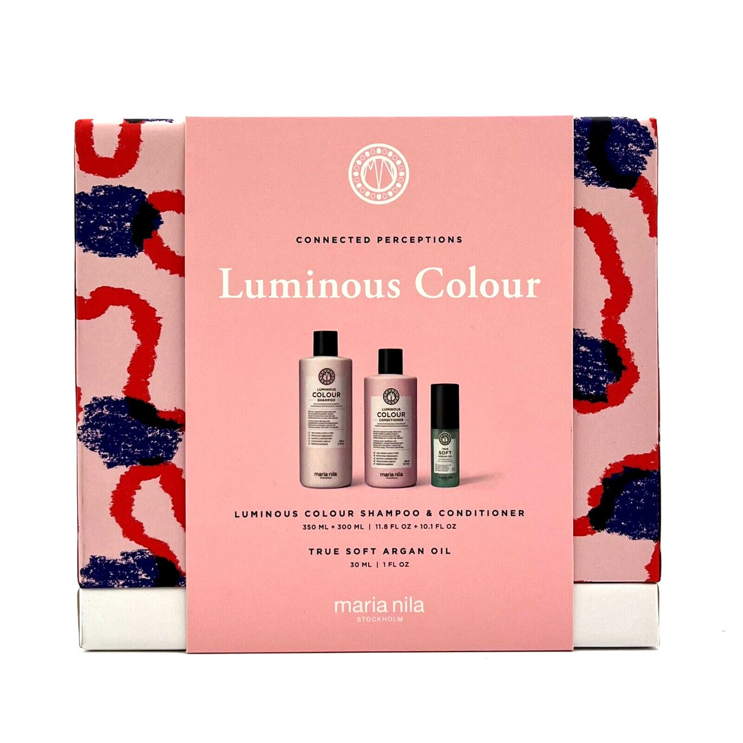 Maria Nila Luminous Colour Holiday Gift (Shampoo/Conditioner/Oil)