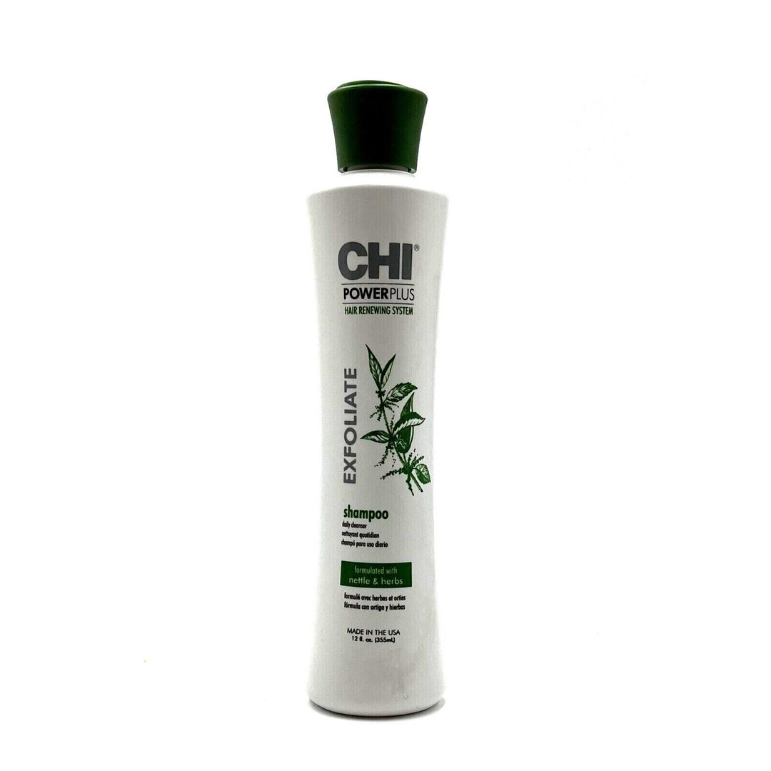 CHI PowerPlus Hair Renewing System Exfoliate Shampoo Daily Cleanser 12 oz