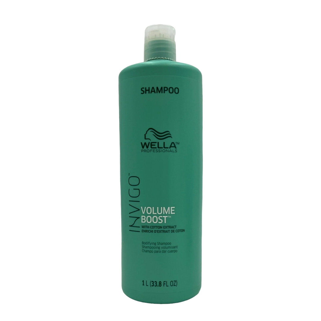 Wella Invigo Volume Boost Bodifying Shampoo With Cotton Extract 33.8 oz