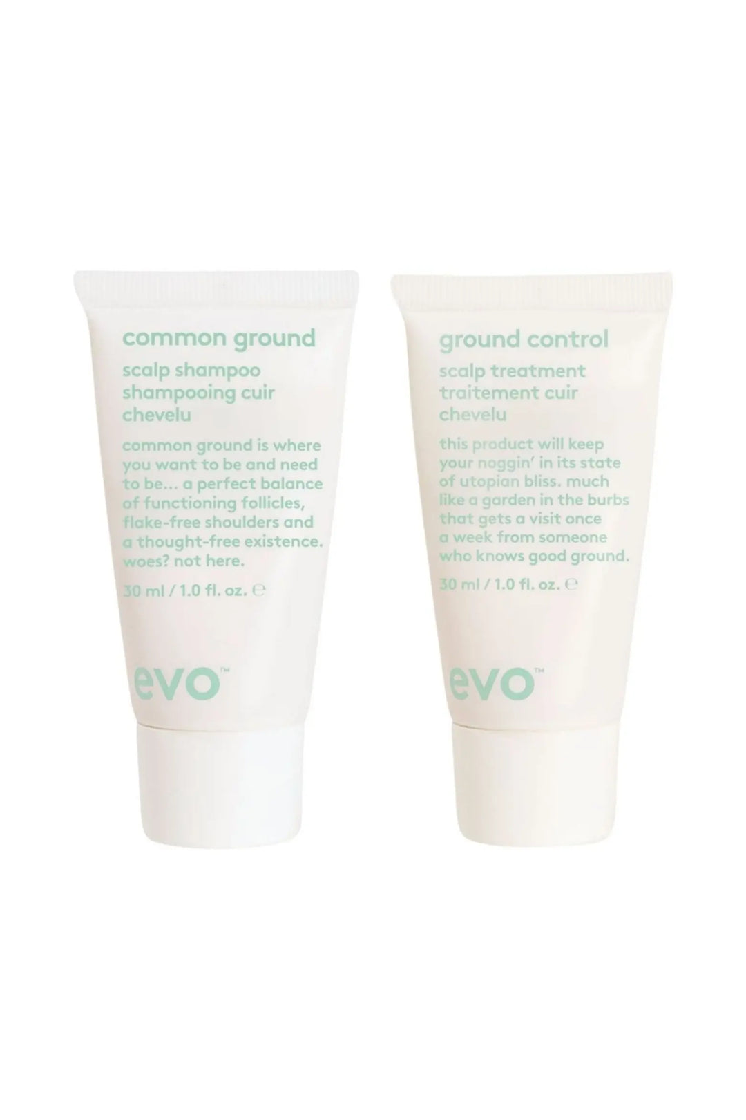 Evo Ground Scalp Shampoo &amp; Conditioner 30ml (1.0oz) duo