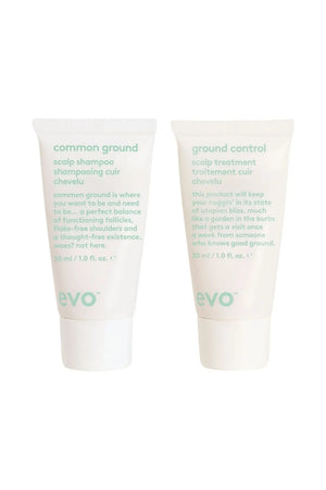 Evo Ground Scalp Shampoo & Conditioner 30ml (1.0oz) duo