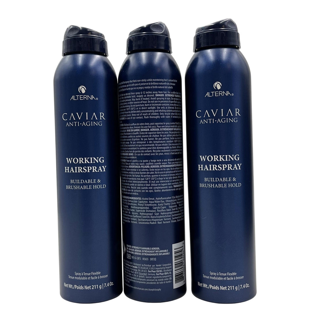 Alterna  Caviar Anti-Aging Working Hairspray 7.4 oz-3 Pack