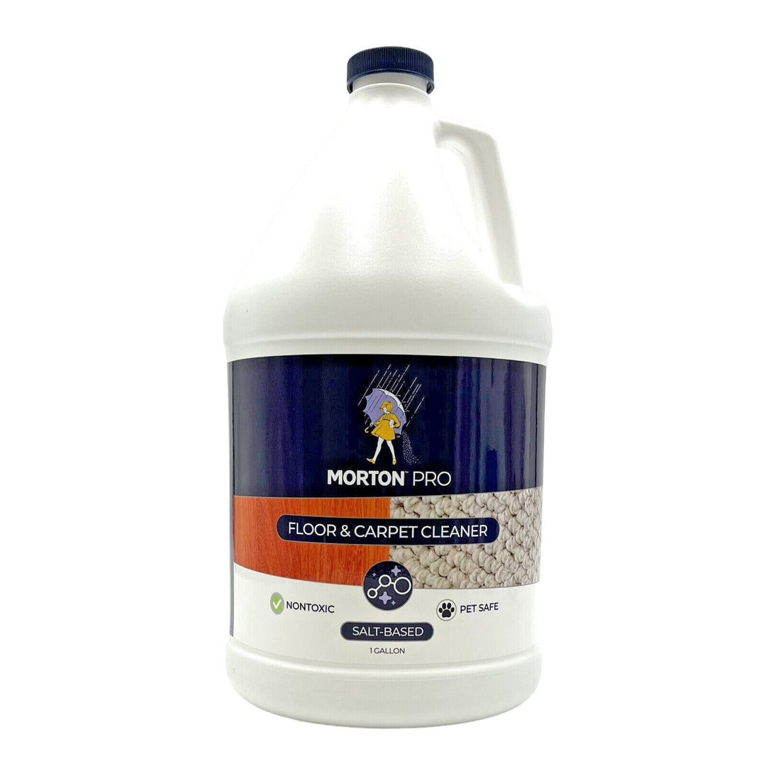 Morton Pro Salt-Based Floor & Carpet Cleaner Nontoxic Pet Safe 1 Gallon