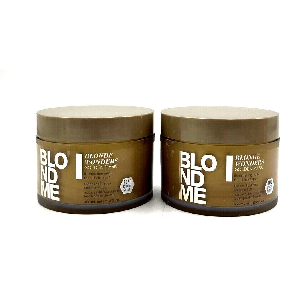 Schwarzkopf Blonde Blonde Wonders Golden Mask Illuminating Mask 15.2 oz-2 Pack