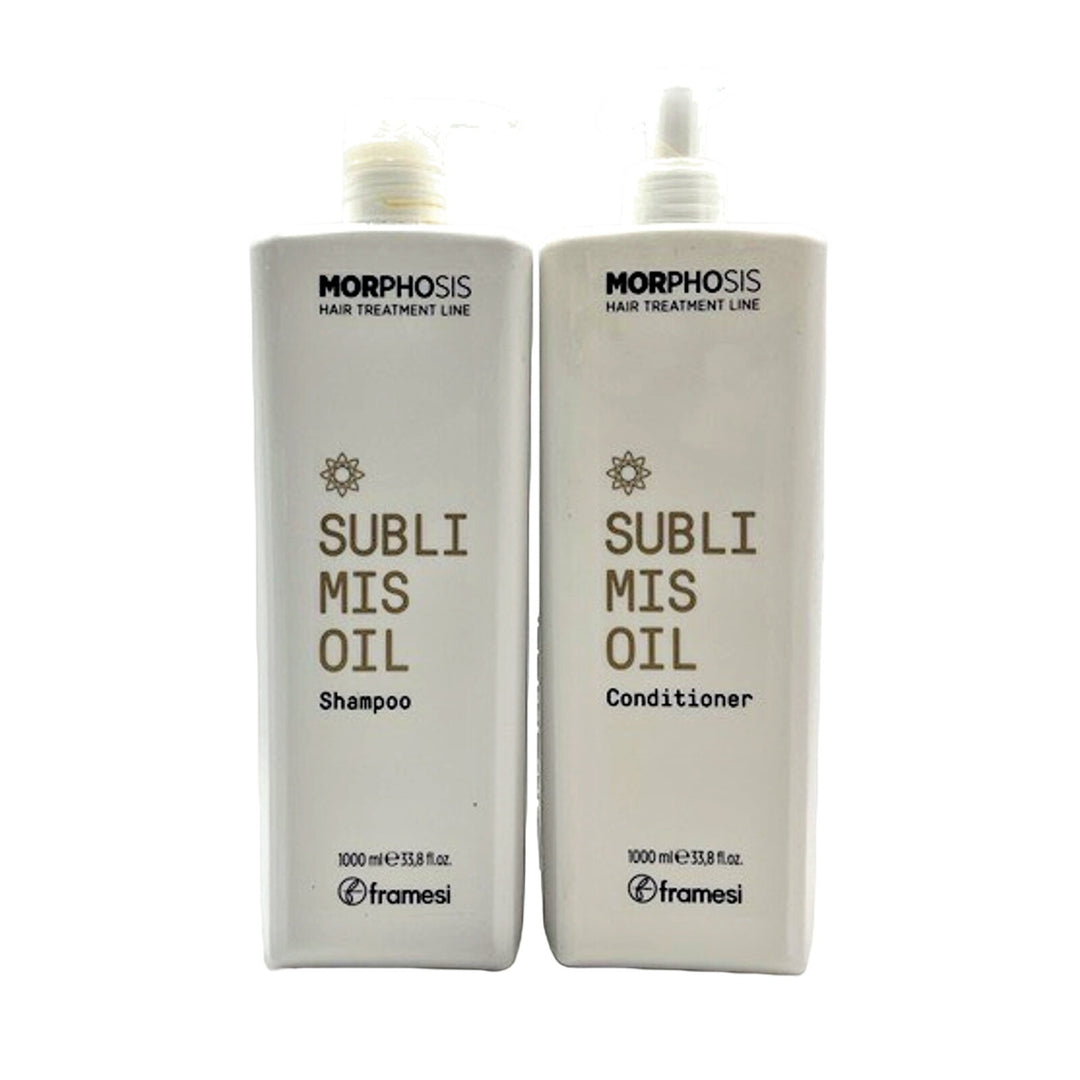 Framesi Morphosis Hair Treatment Line Sublimis Oil Shampoo & Conditioner 33.8 oz Duo