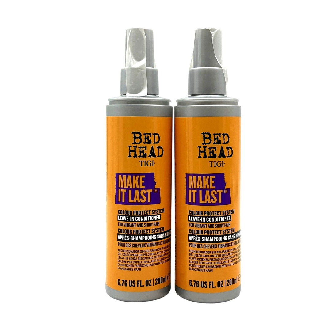 TIGI Bed Head Make It Last Leave In Conditioner/Vibrant & Shiny Hair 6.76 oz-2 P