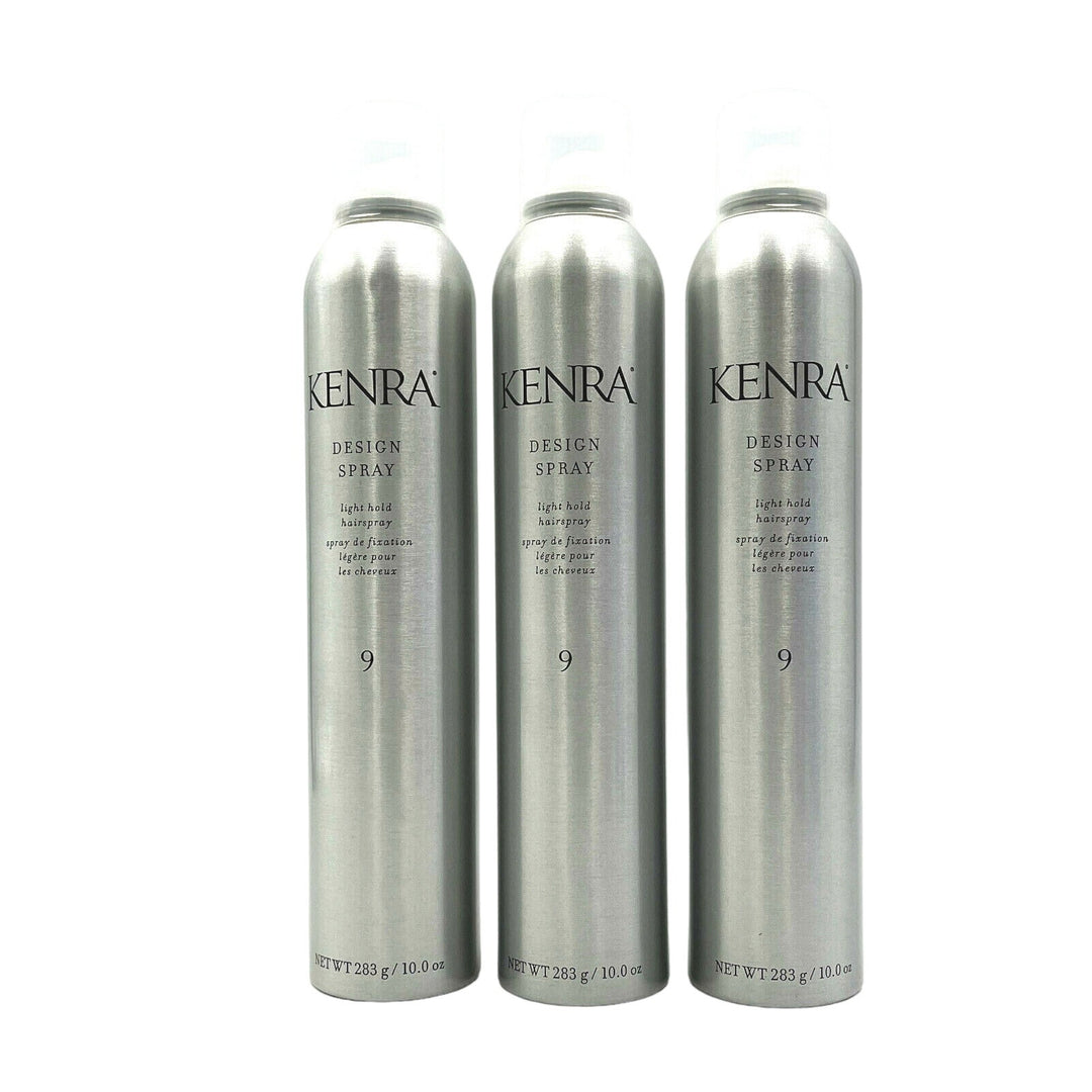 Kenra Design Spray Light Hold Hairspray #9 10 oz-3 Pack