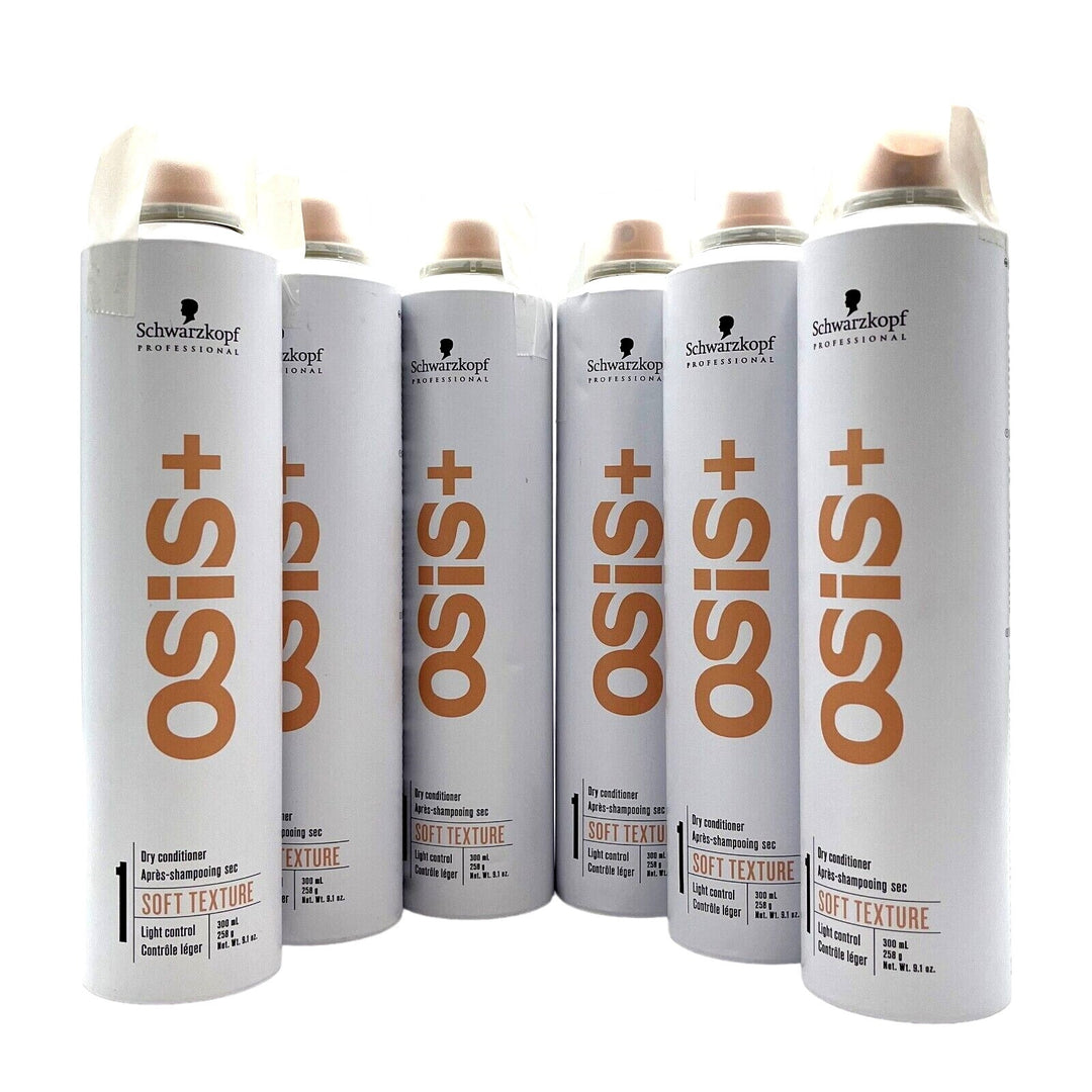 Schwarzkopf OSIS+ Dry Conditioner Soft Texture Light Control 9.1 oz-6 Pack