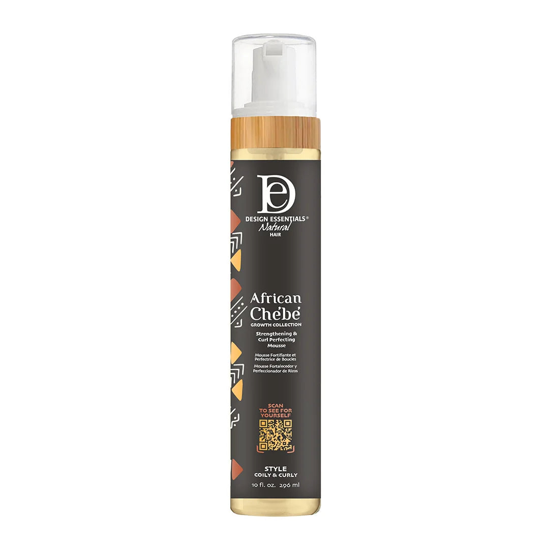Design Essentials African Chebe Strengthening &amp; Curl Perfecting Mousse 10 oz