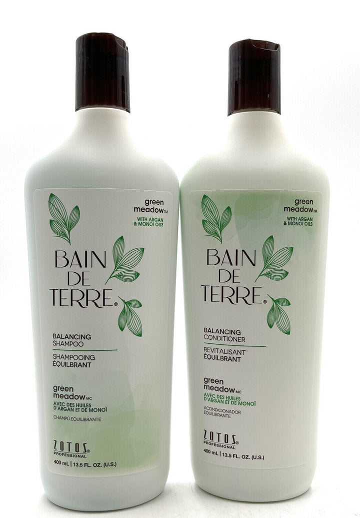 Bain De Terre  Green Meadow Balancing Shampoo & Conditioner 13.5 oz Duo