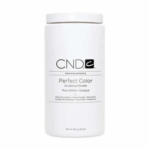 CND PERFECT COLOR SCULPTING POWDER PURE WHITE OPAQUE 32 OZ