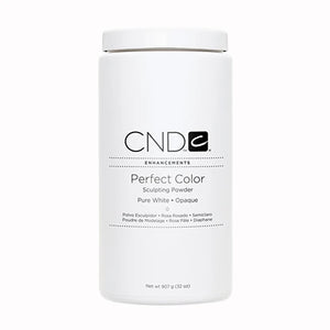 CND PERFECT COLOR SCULPTING POWDER PURE WHITE OPAQUE 32 OZ