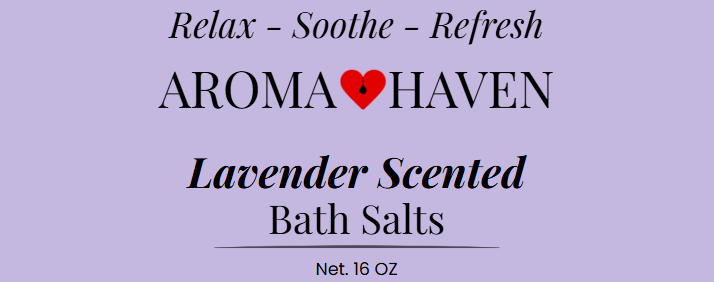 Aroma Haven Lavender Scented Bath Salts 16 oz - 2 Pack