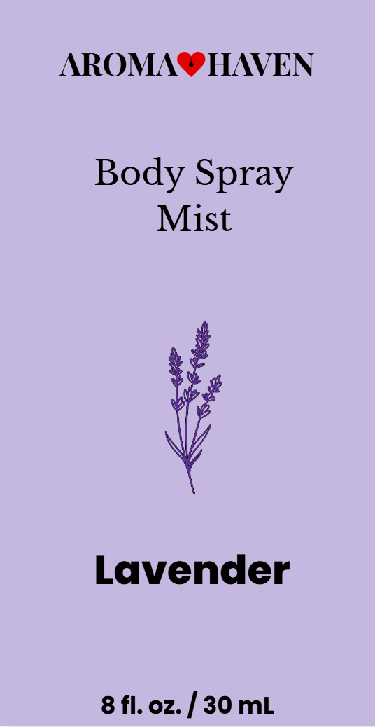 Aroma Haven Lavender Body Spray Mist 8 oz