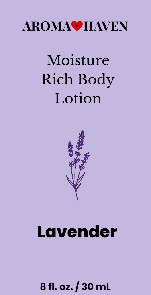Aroma Haven Lavender Moisture Rich Body Lotion 8 fl oz