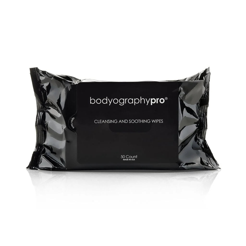 Bodyography Cleansing and Soothing Wipes 50 Count