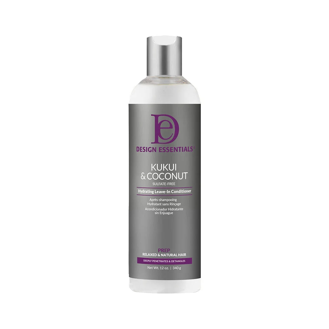 Design Essentials Kukui &amp; Coconut Hydrating Leave-In Conditioner 12 oz