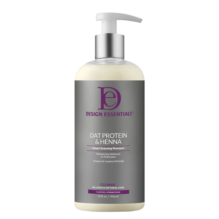 Design Essentials Oat Protein &amp; Henna Deep Cleansing Shampoo-Choose