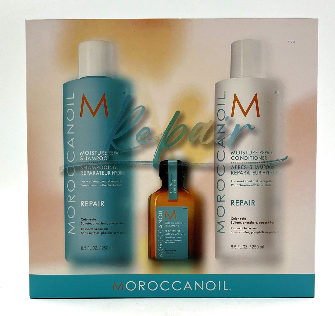 Moroccanoil Moisture Repair Shampoo, Conditioner & Oil Treatment Original Trio