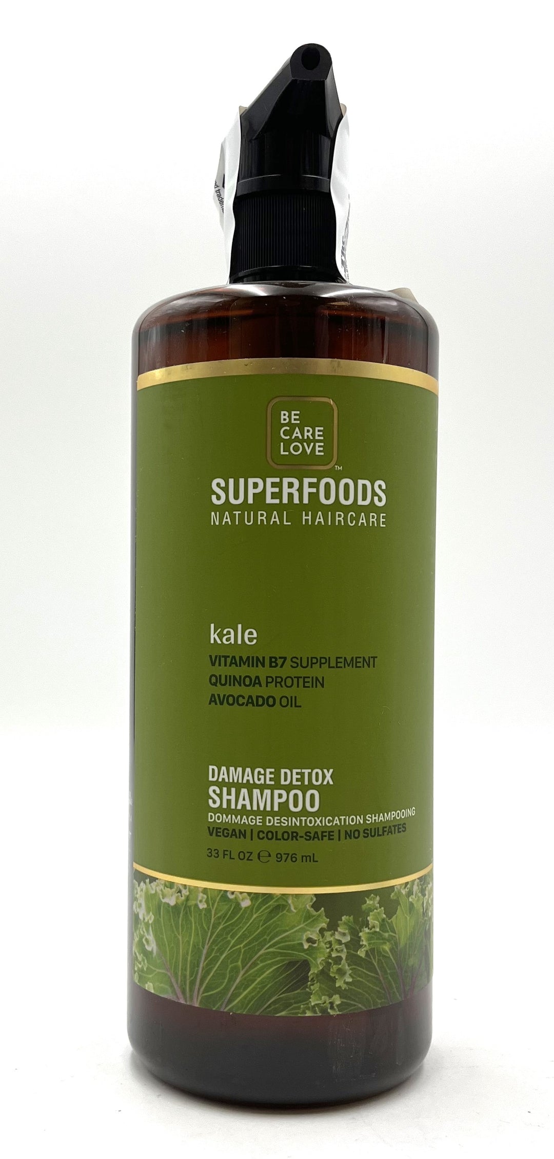 Be Care Love Kale Vitamin B7 Supplement Damage Detox Shampoo 33 oz