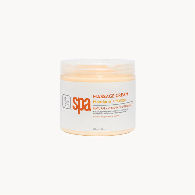 Be Care Love Massage Cream - Mandarin + Mango 16 oz