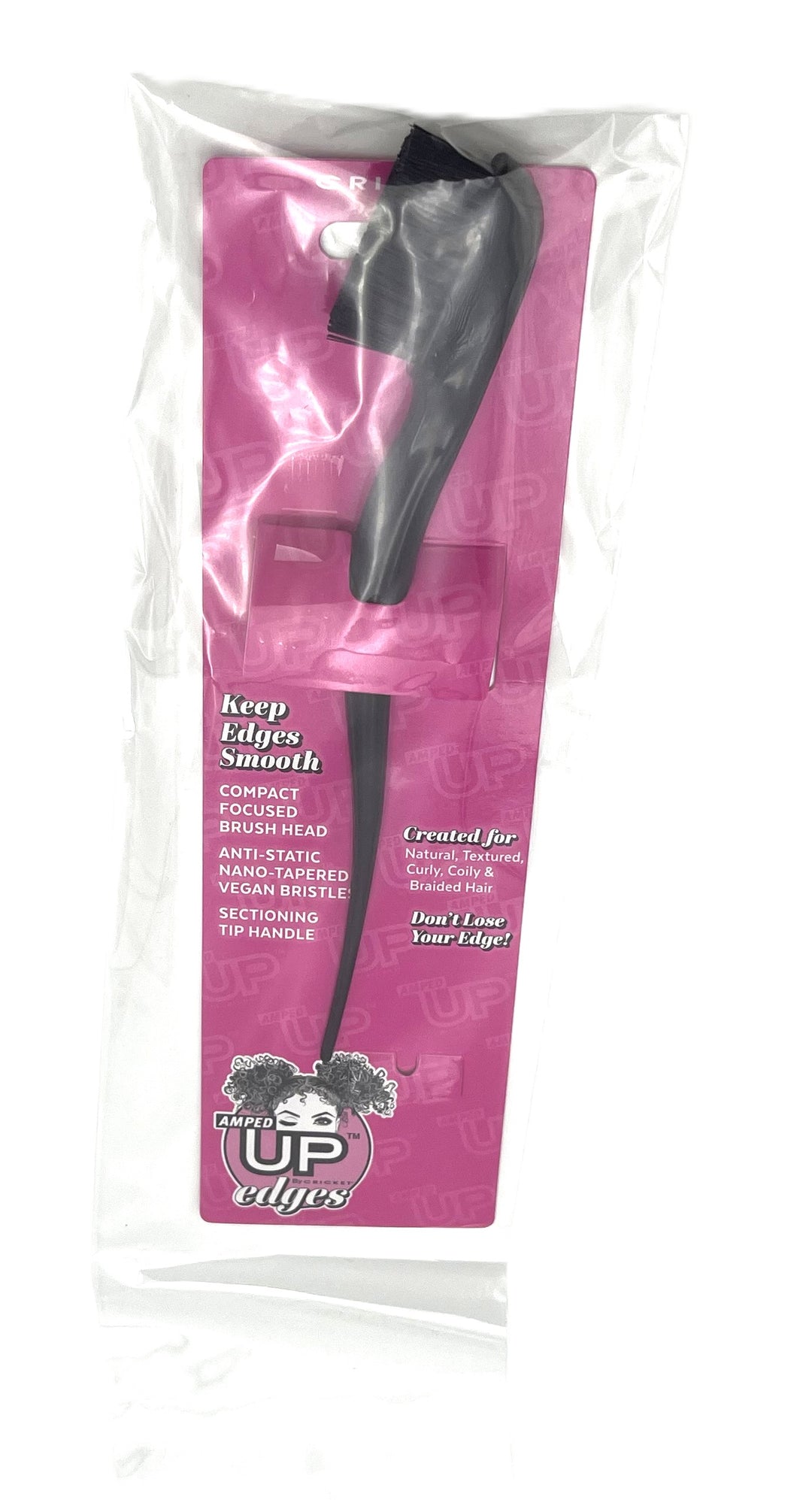 Cricket Amped Up Edges Brush-Black
