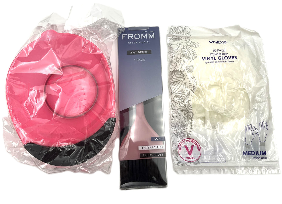 Premium Hair Color Kits(Do Your Own Color At Home) Bowl Glove & Brush
