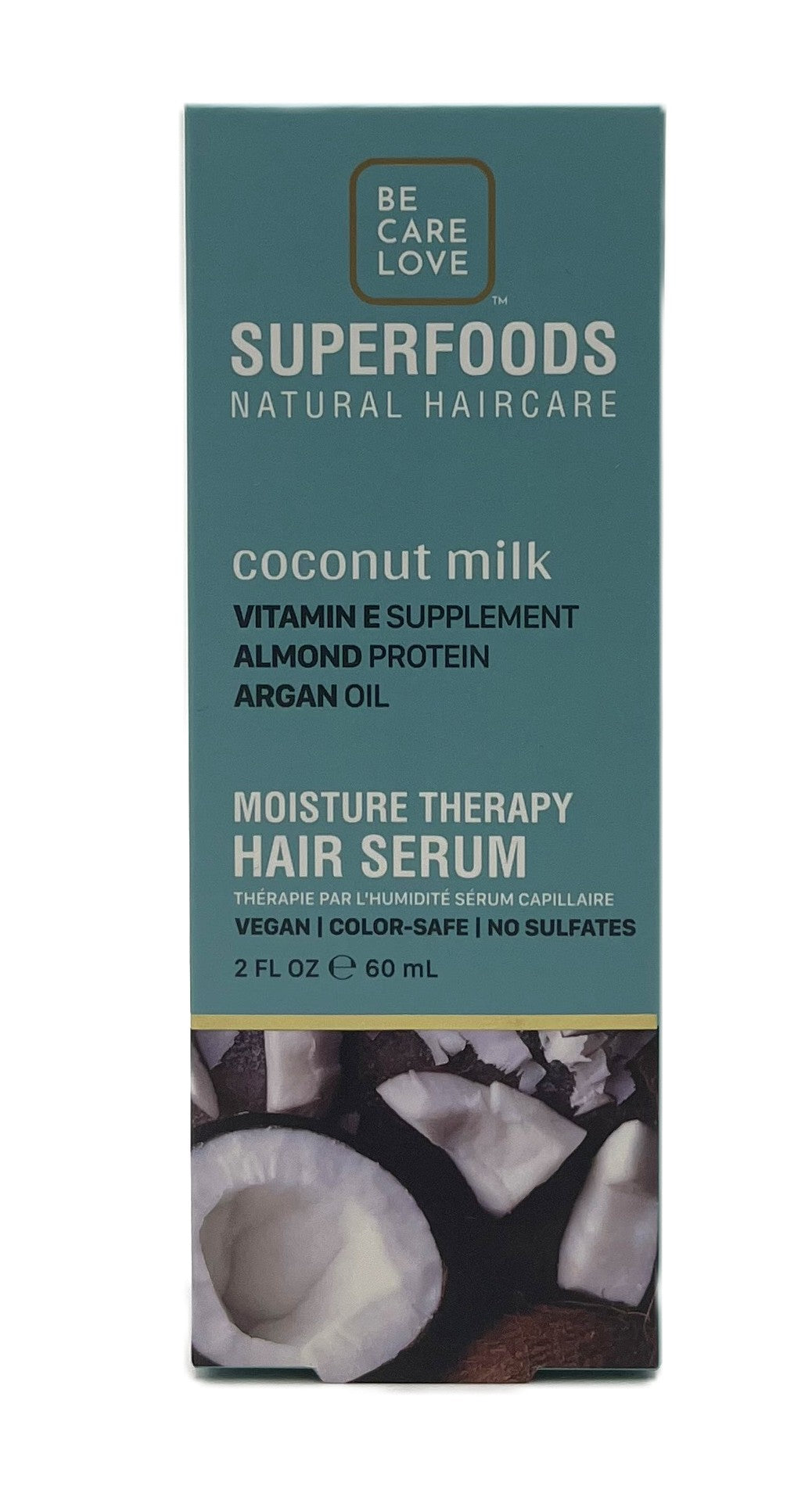 Be Care Love Coconut Milk Moisture Therapy Hair Serum 2 fl.oz