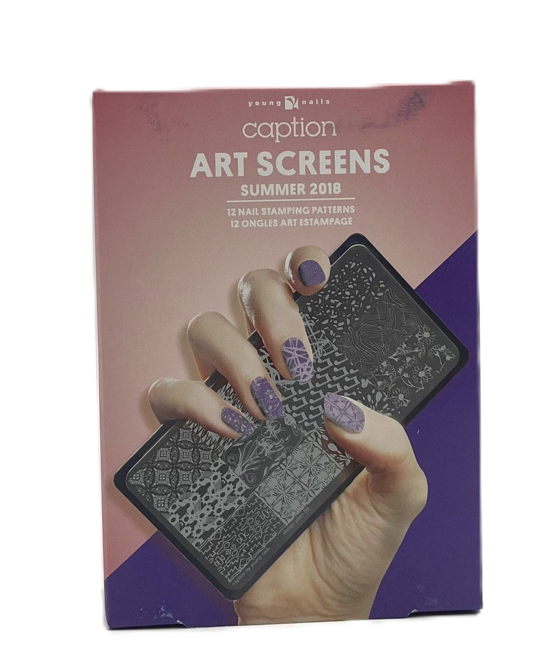 Caption Art Screens 12 Nail Stamping Patterns