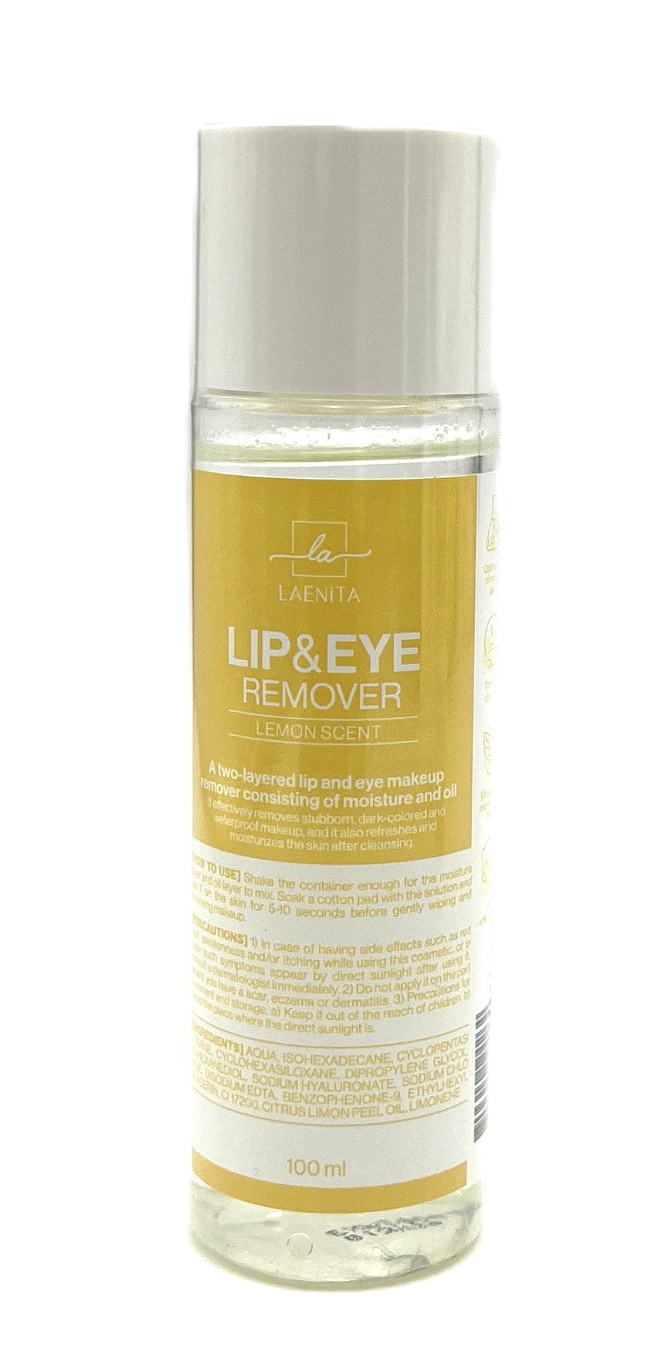 Laenita Lip & Eye Remover Lemon Scent 100 ml